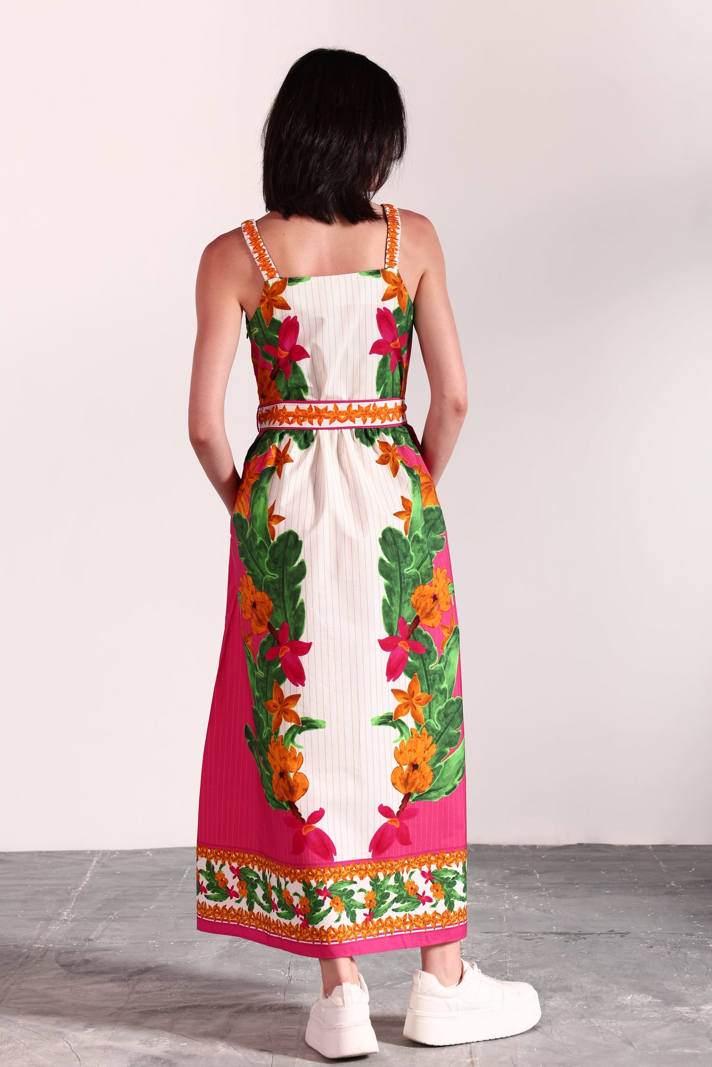 STRIPED BANANAS ANDI DRESS