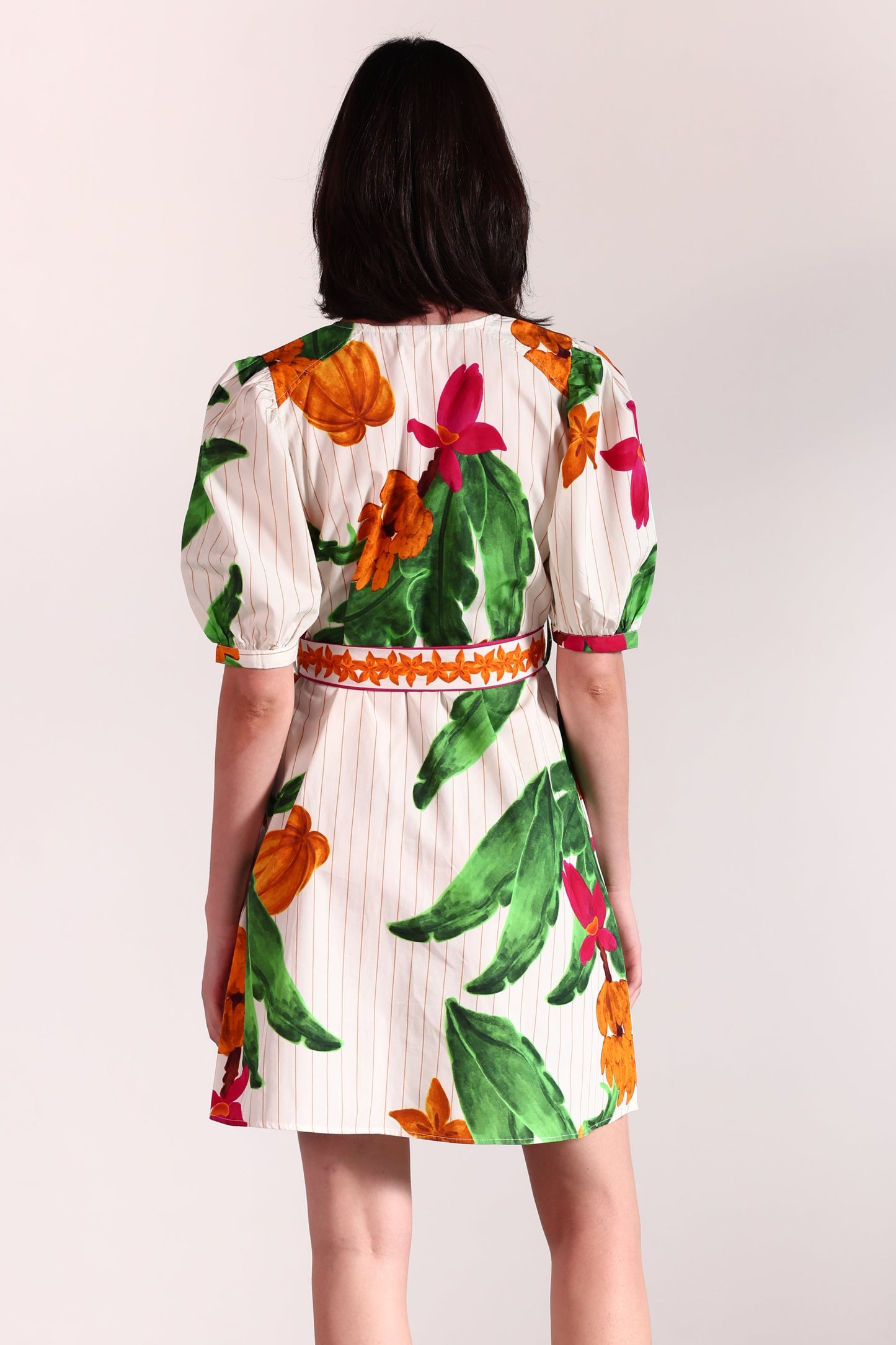 STRIPED BANANAS SKYLA DRESS