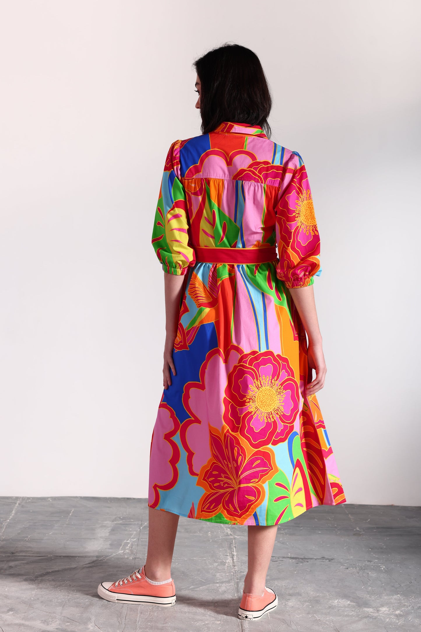 BIG FLORALS REMI DRESS