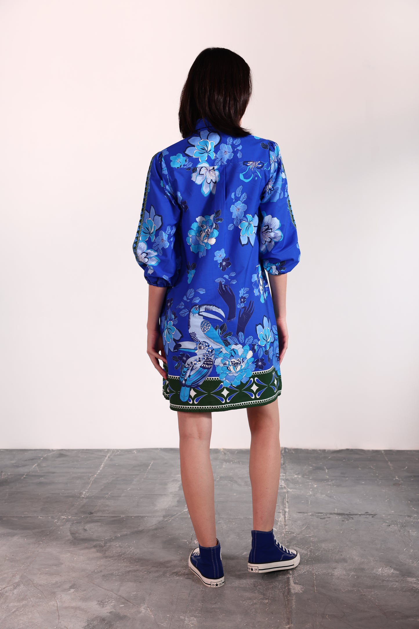 SAPPHIRE FLORALS AVA DRESS