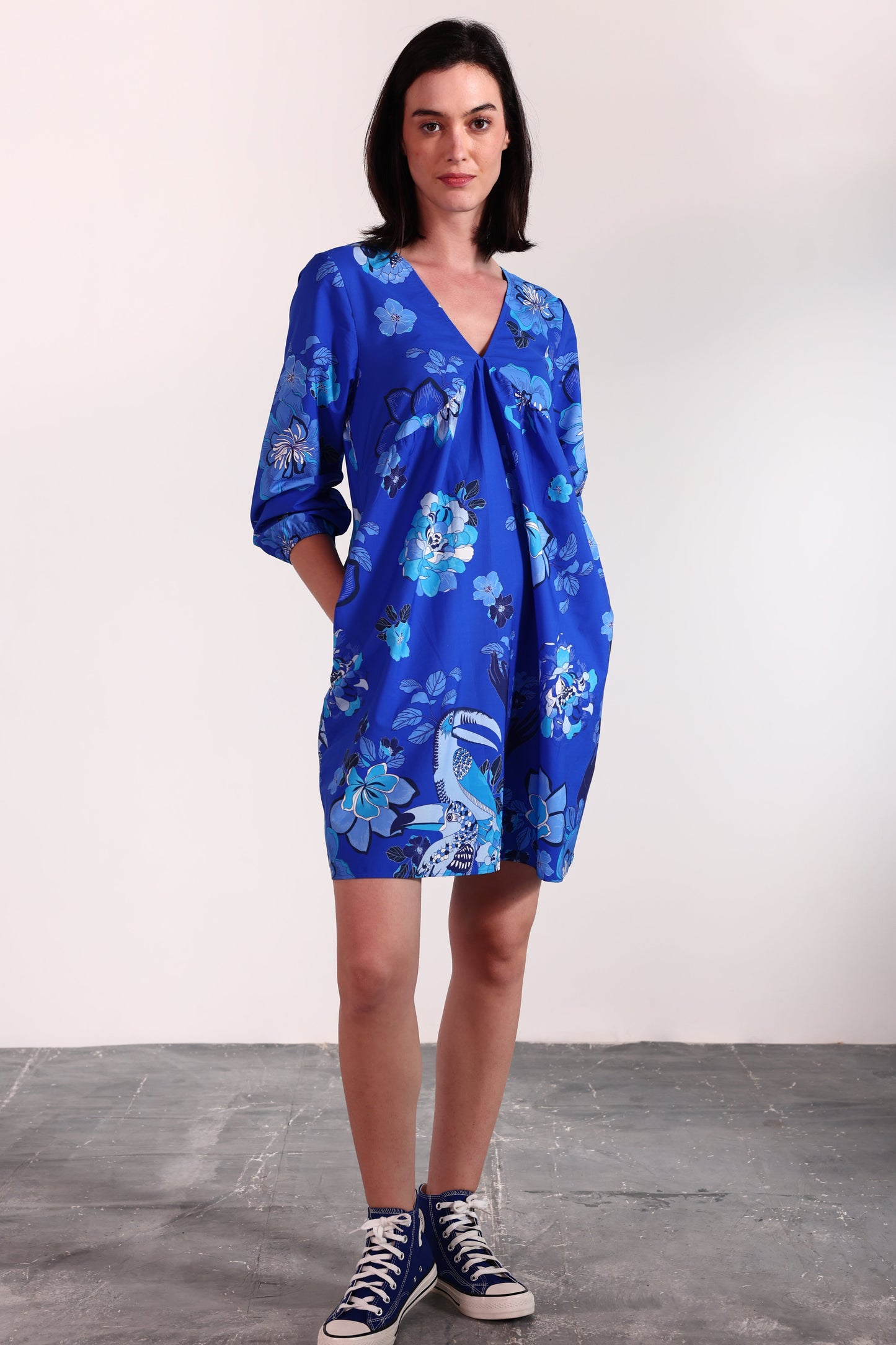 SAPPHIRE FLORALS ANA DRESS