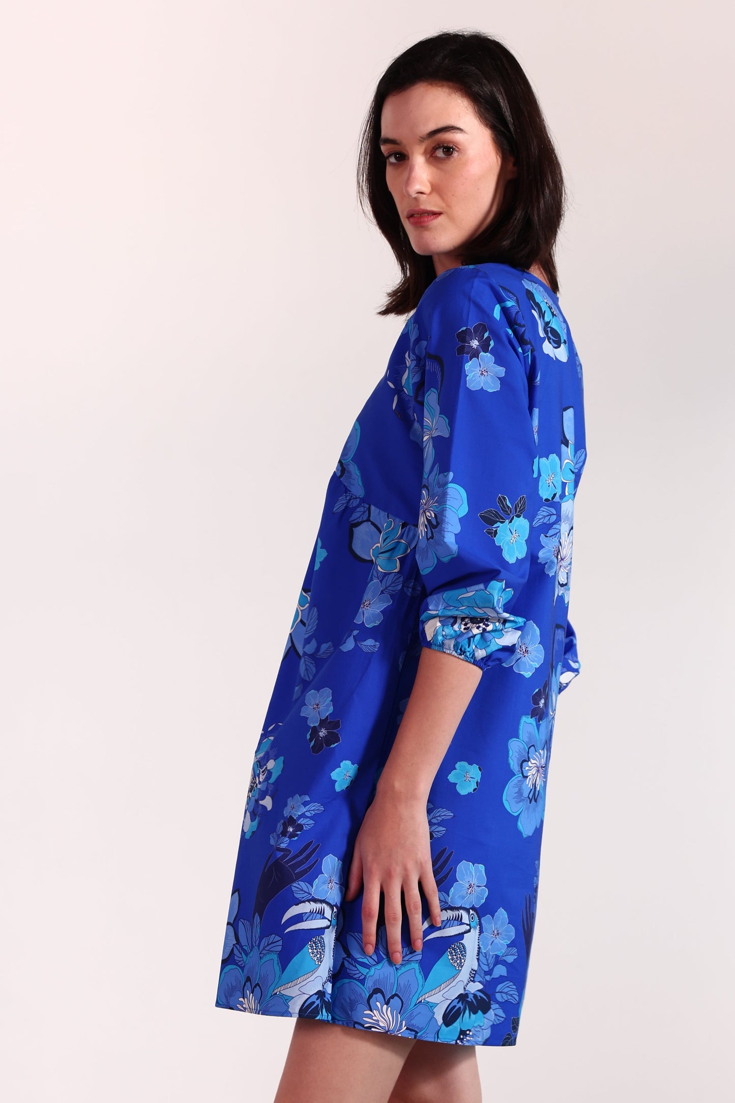 SAPPHIRE FLORALS ANA DRESS