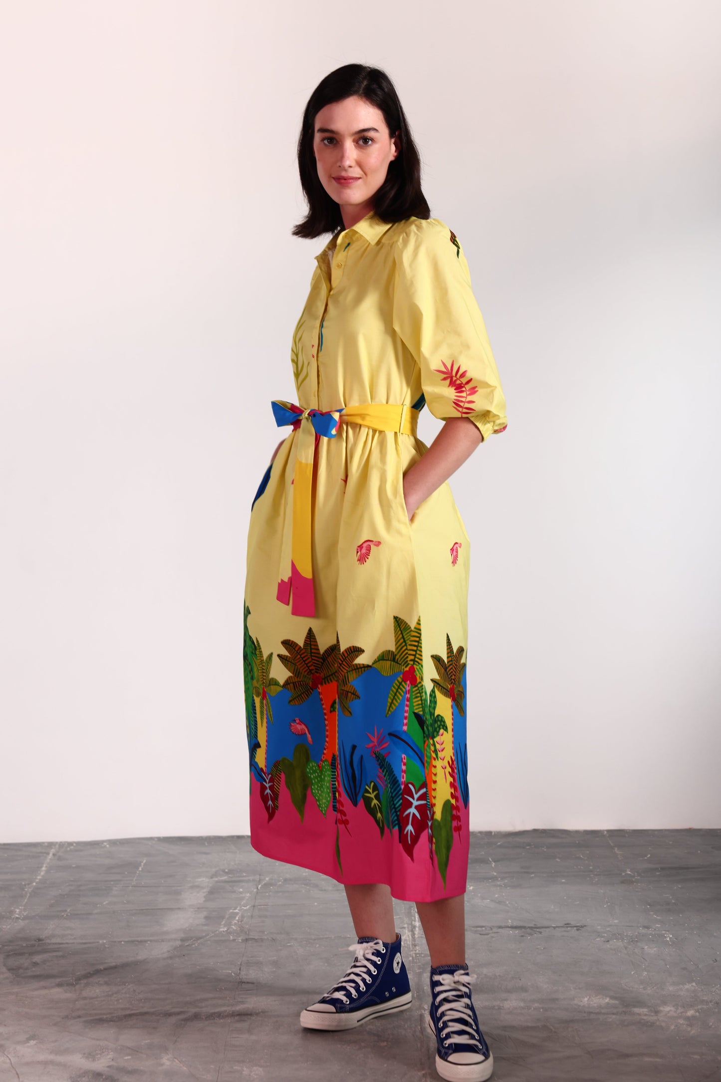 TROPICAL PATCHWORK REMI DRESS