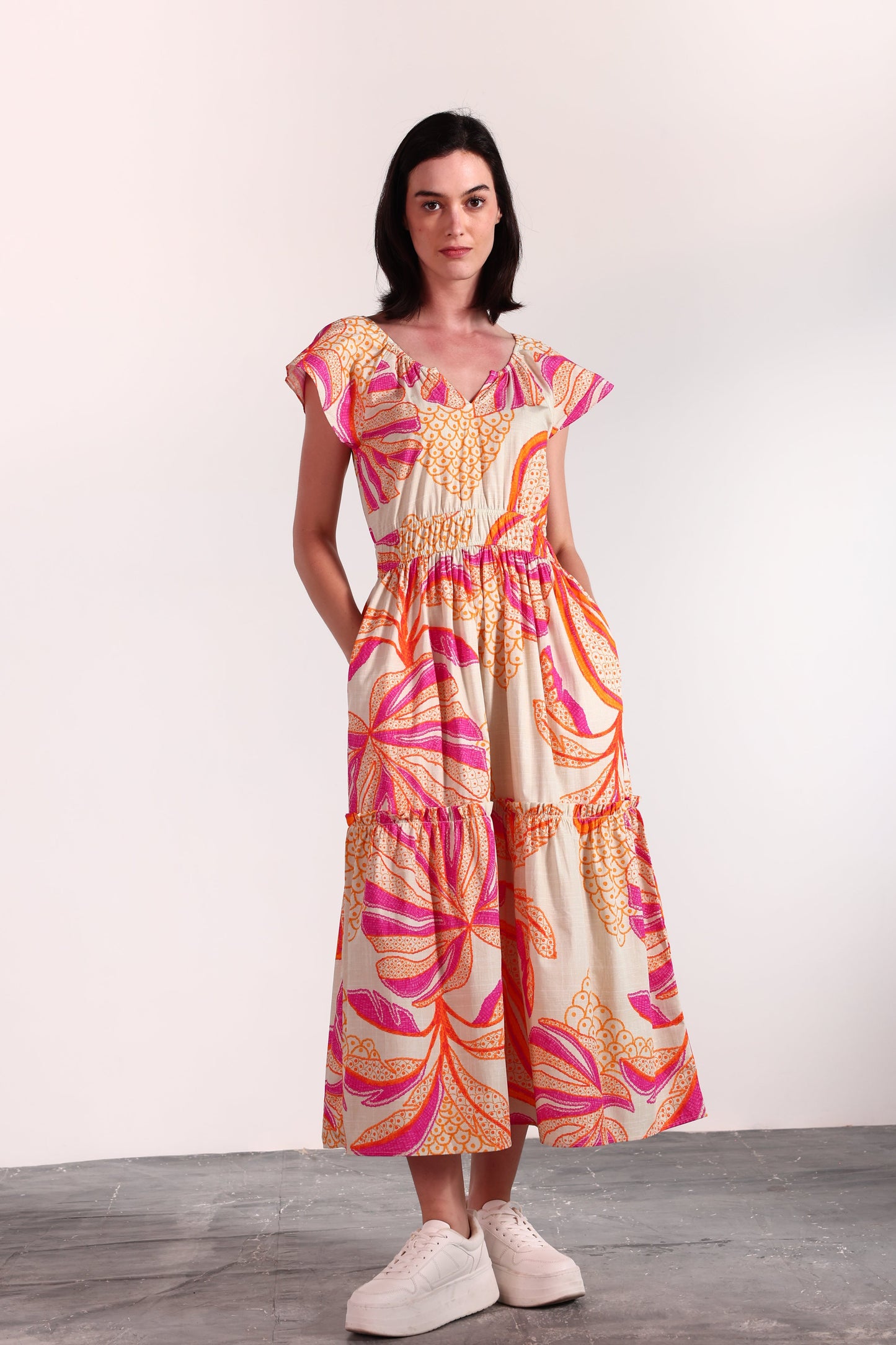 OUTLINE PALMS ARIA DRESS