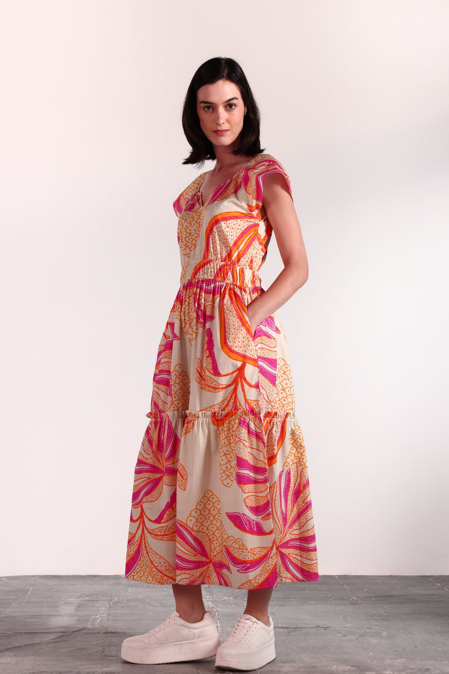 OUTLINE PALMS ARIA DRESS