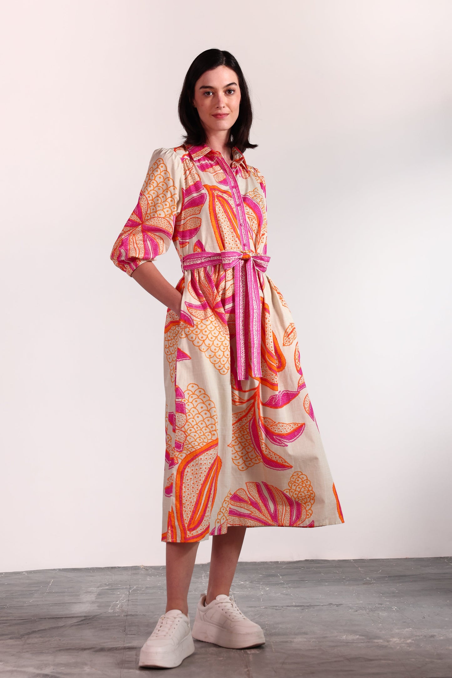 OUTLINE PALMS REMI DRESS