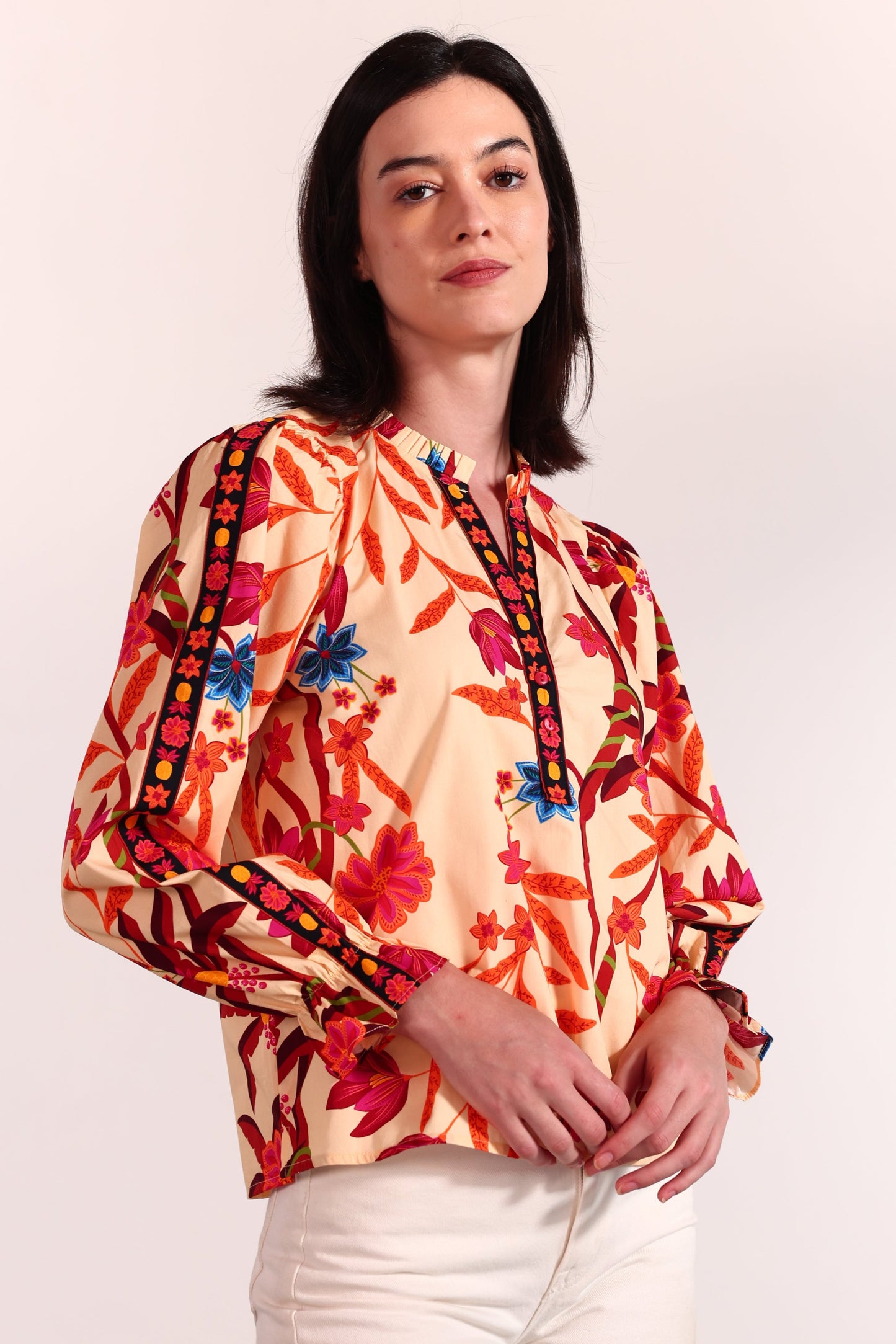 BOTANICAL VINES ASHLEY TOP