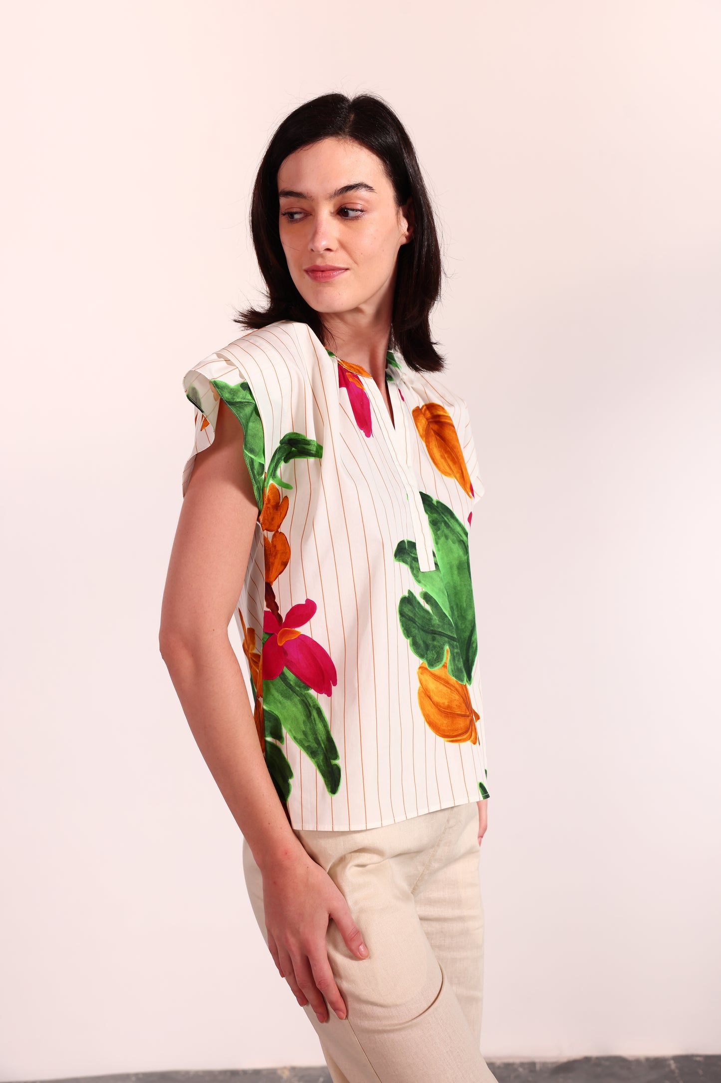 STRIPED BANANAS JOY TOP