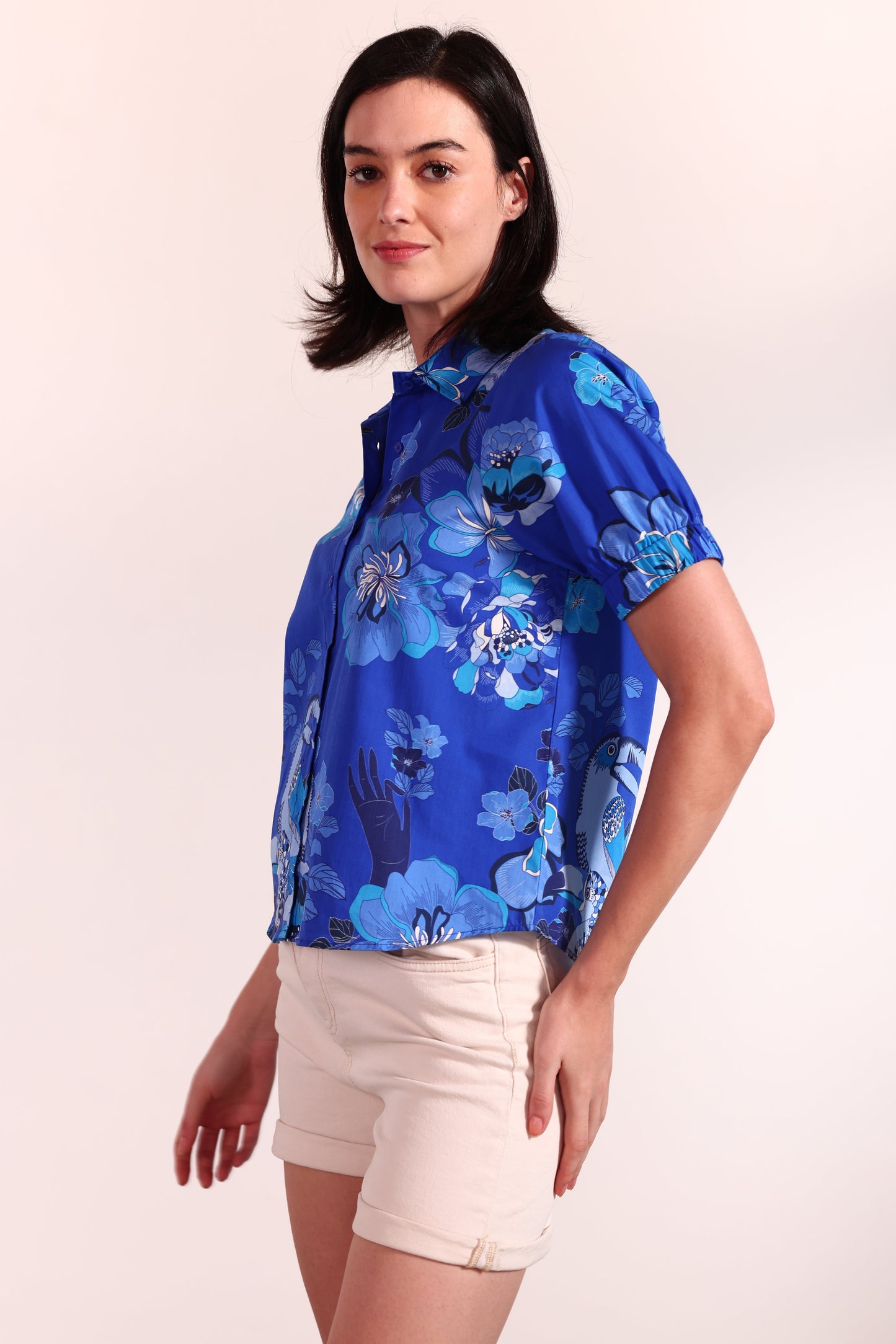SAPPHIRE FLORALS NICO TOP