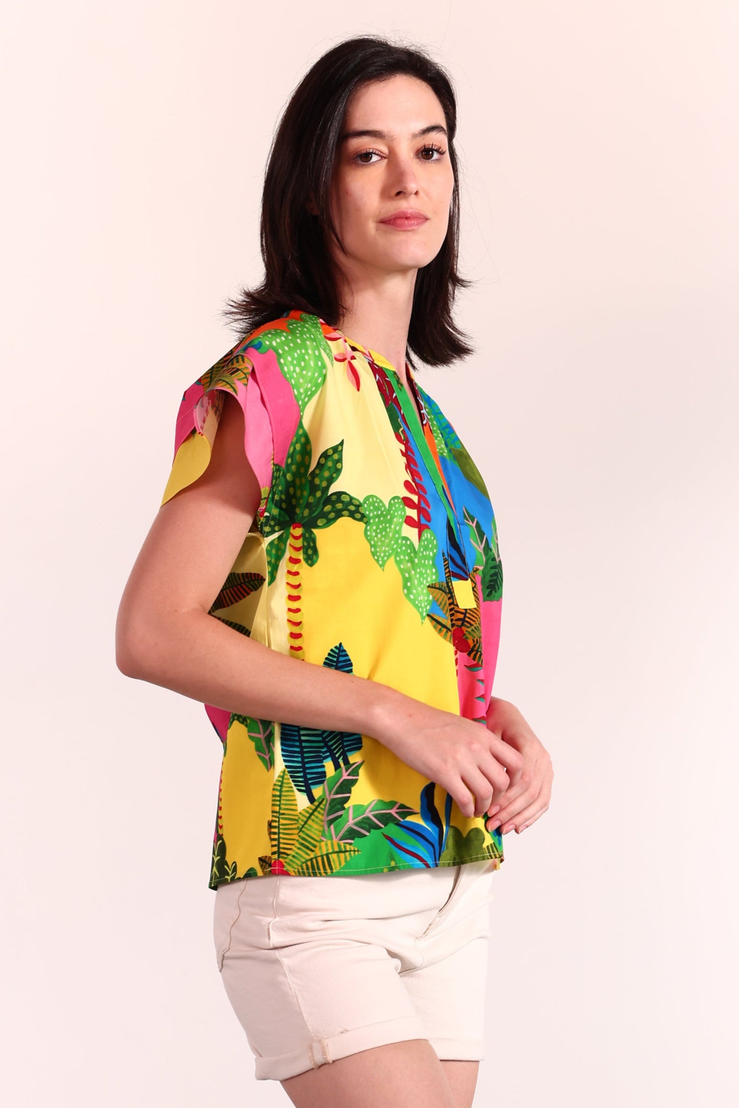 TROPICAL PATCHWORK JOY TOP