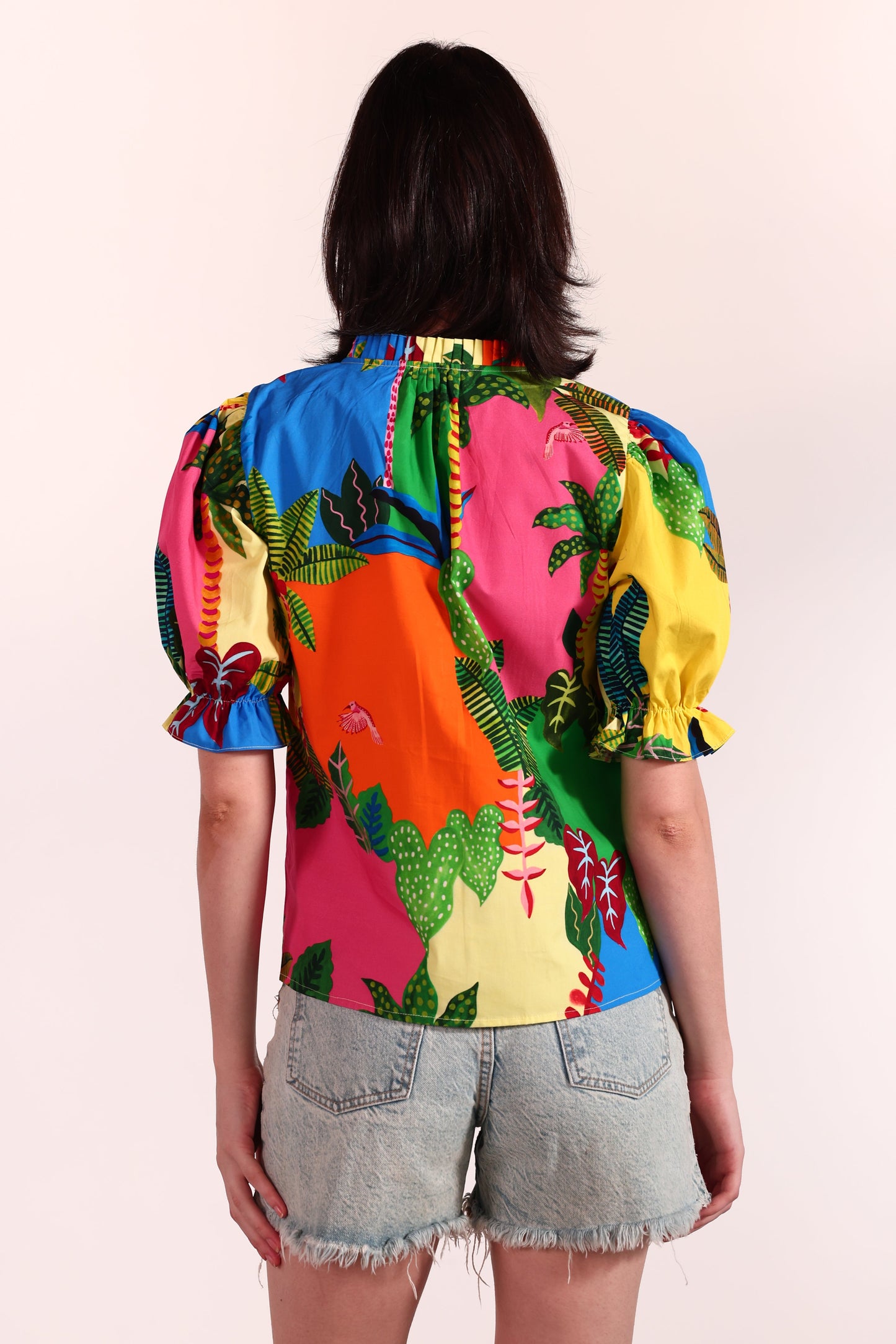 TROPICAL PATCHWORK AMY TOP