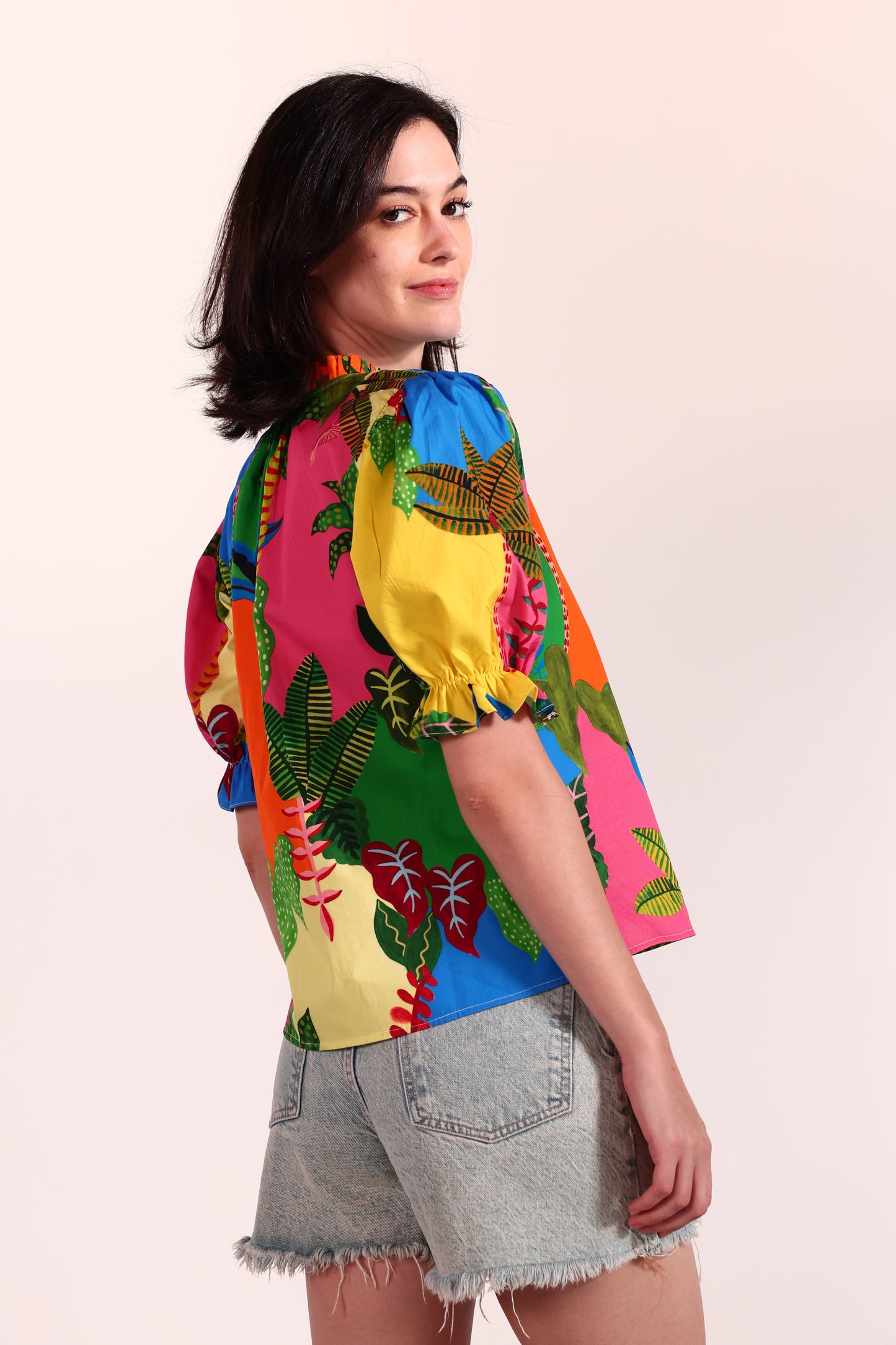 TROPICAL PATCHWORK AMY TOP
