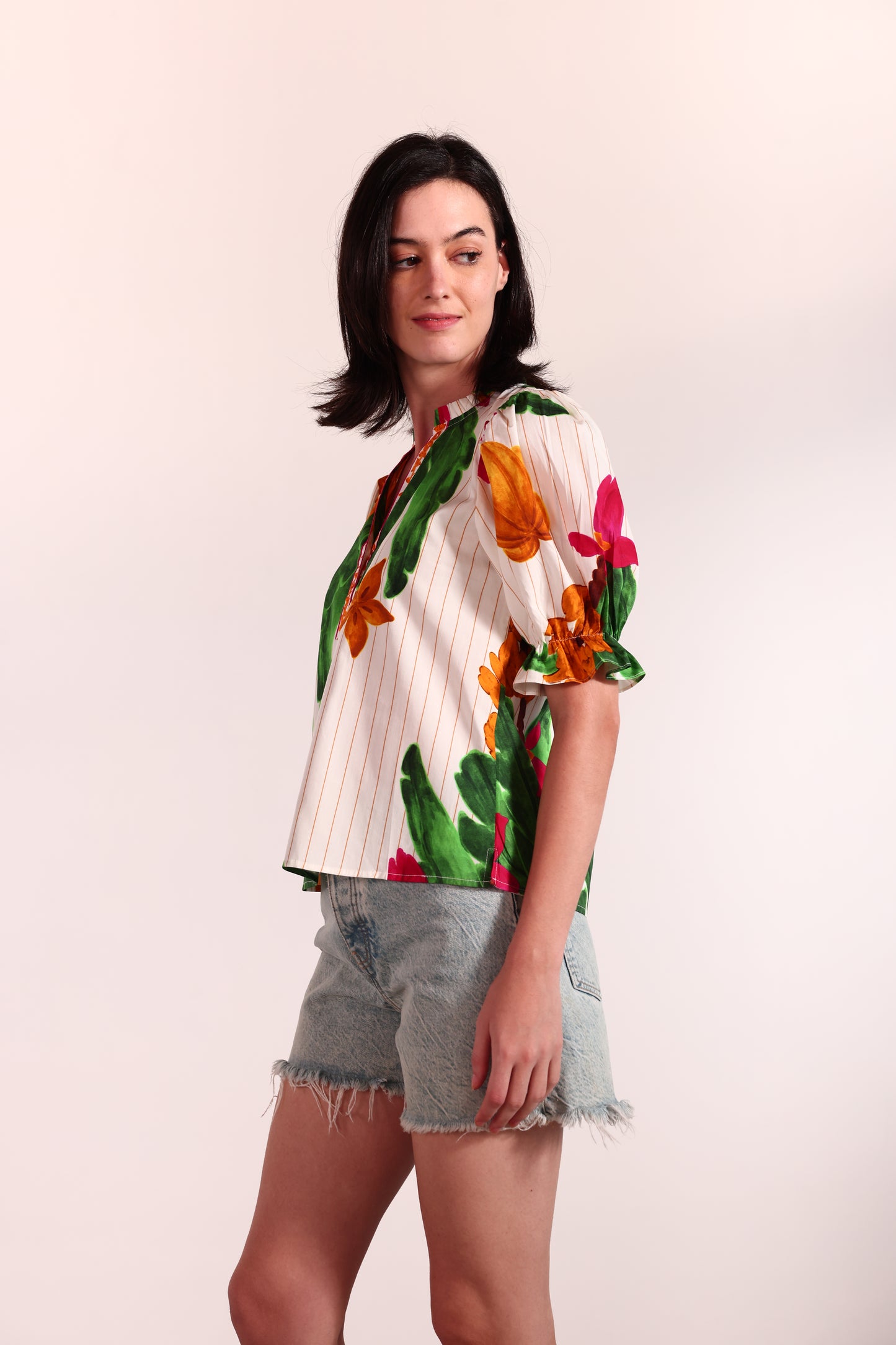STRIPED BANANAS AMY TOP