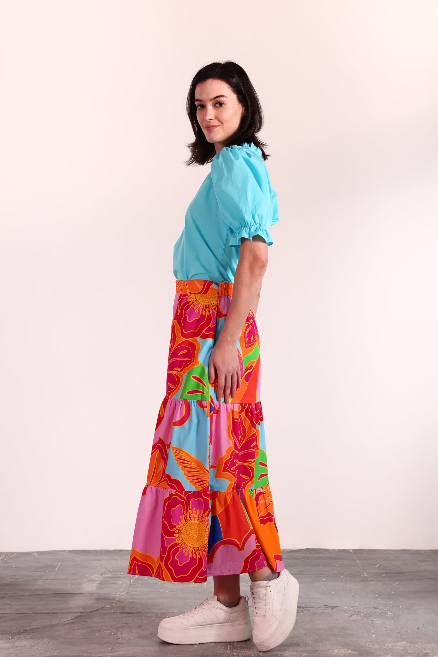 BIG FLORALS ADA SKIRT