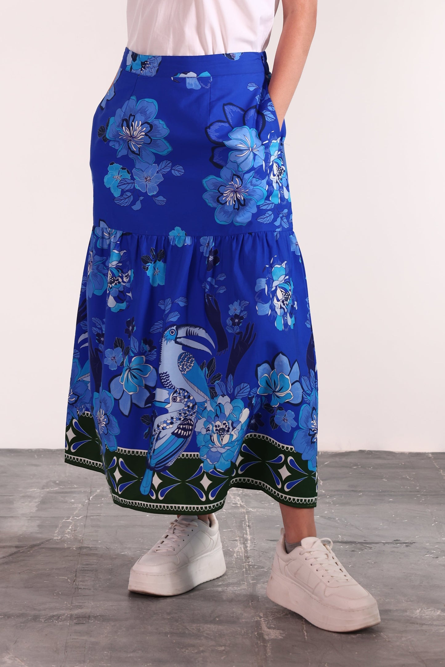SAPPHIRE FLORALS ADA SKIRT