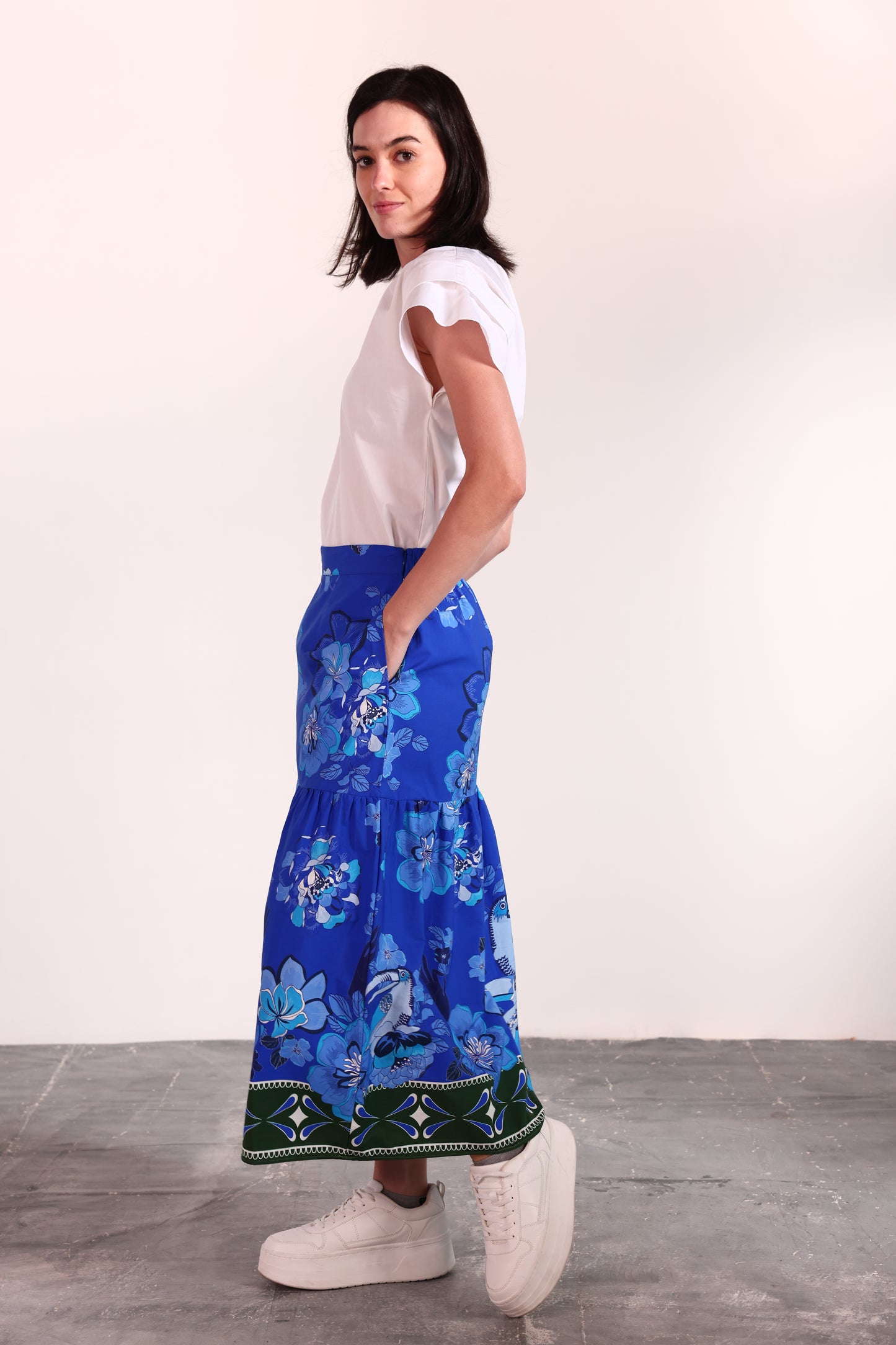 SAPPHIRE FLORALS ADA SKIRT
