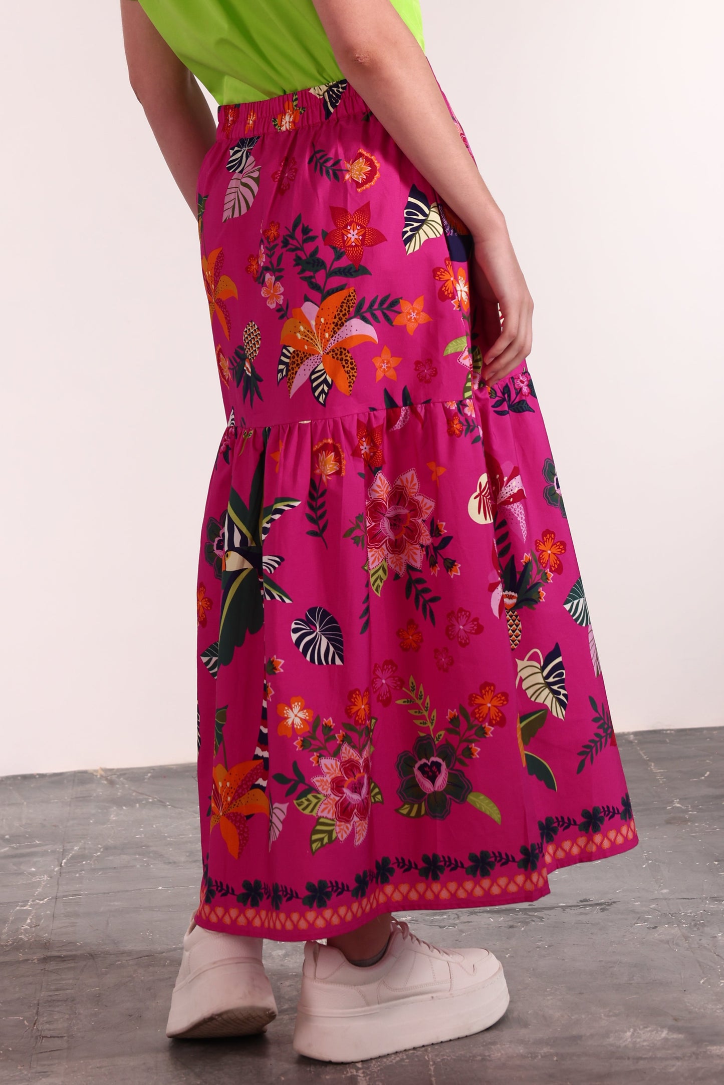 RASPBERRY BLOOM ADA SKIRT