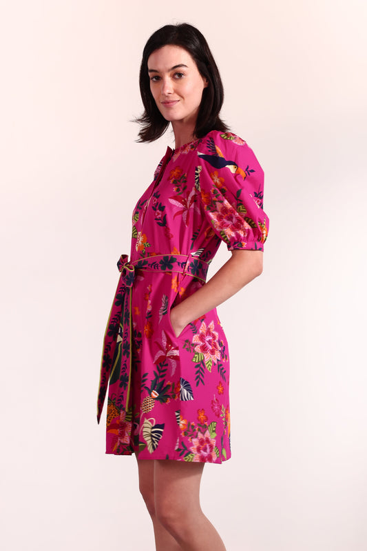 RASPBERRY BLOOM SKYLA DRESS