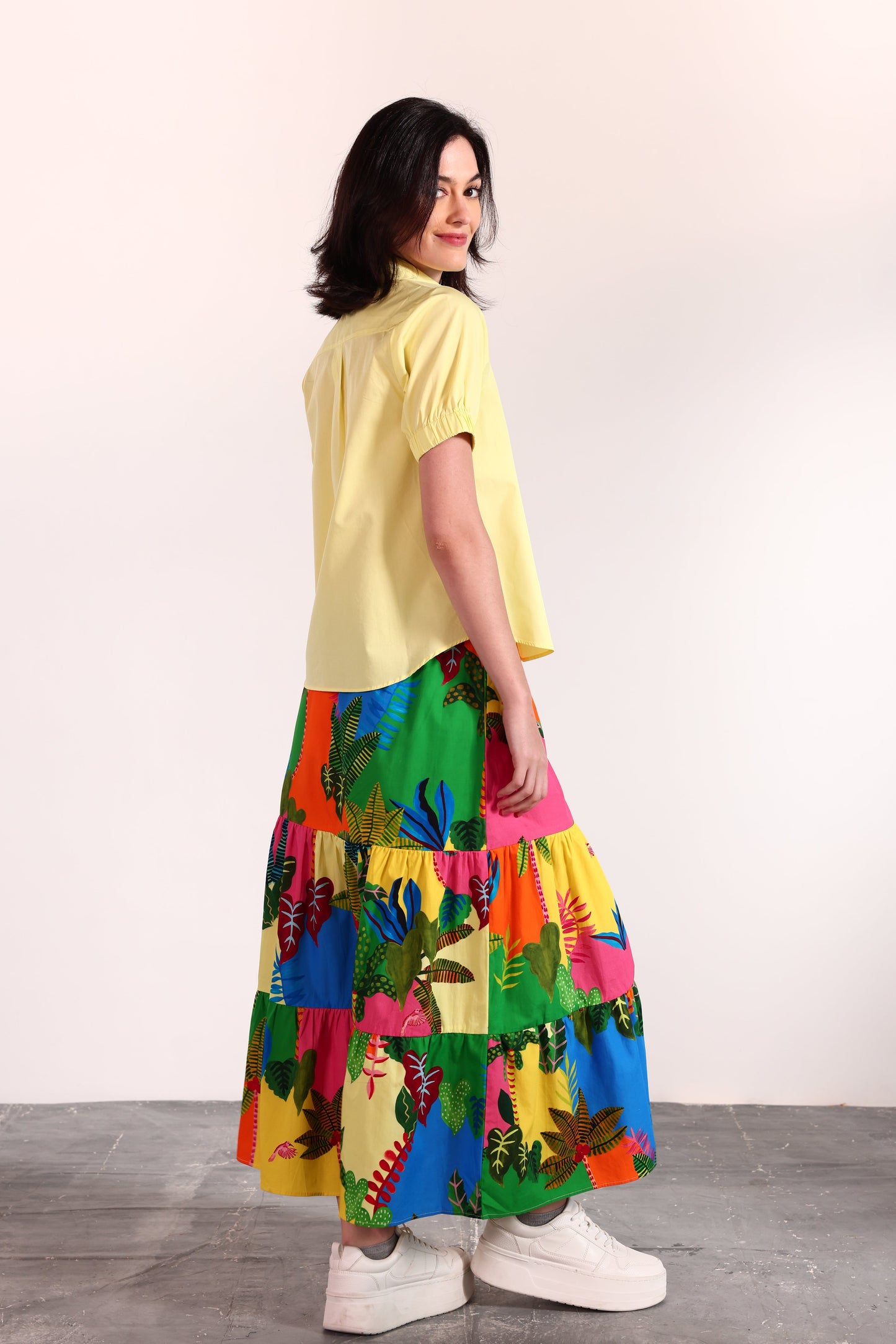 TROPICAL PATCHWORK ADA SKIRT