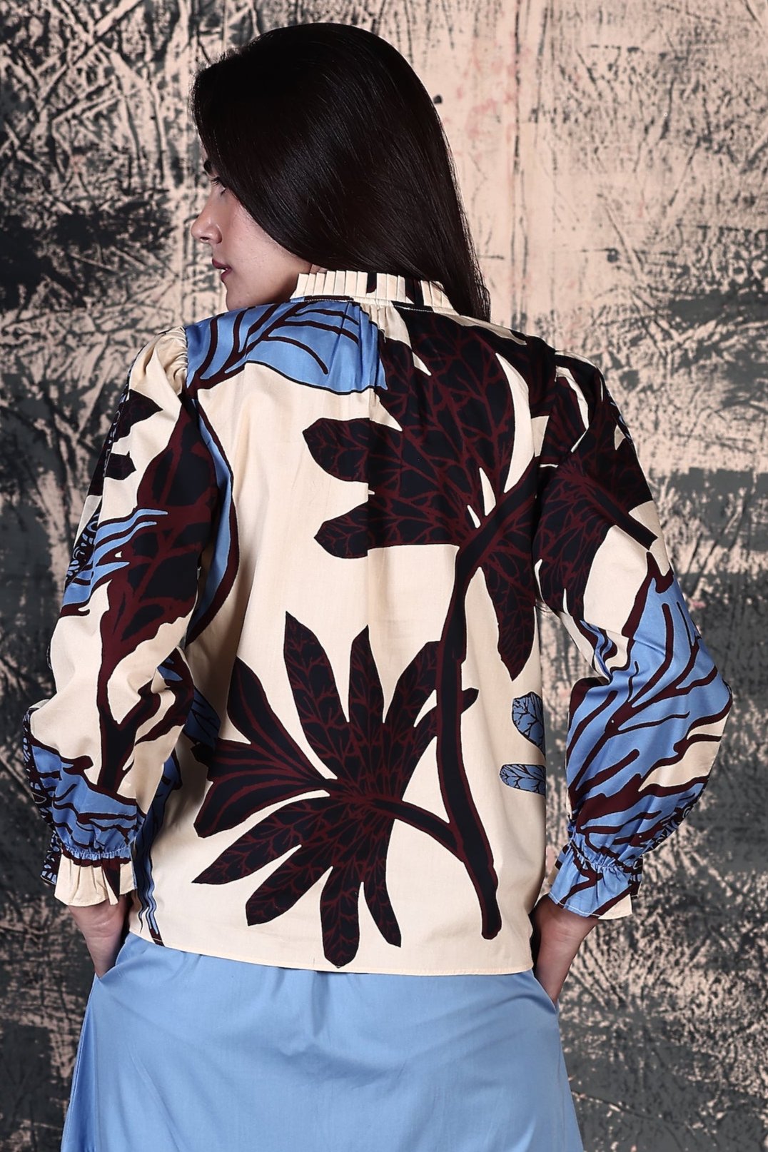 MAJESTIC LEAVES ASHLEY TOP