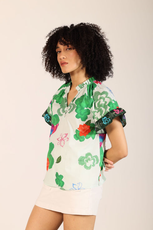 FOREST FLUTTER NOEL TOP