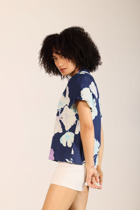 INK FLORALS FAYE TOP