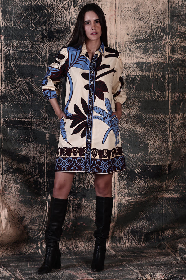 MAJESTIC LEAVES AVA DRESS