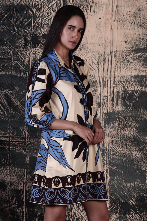 MAJESTIC LEAVES AVA DRESS