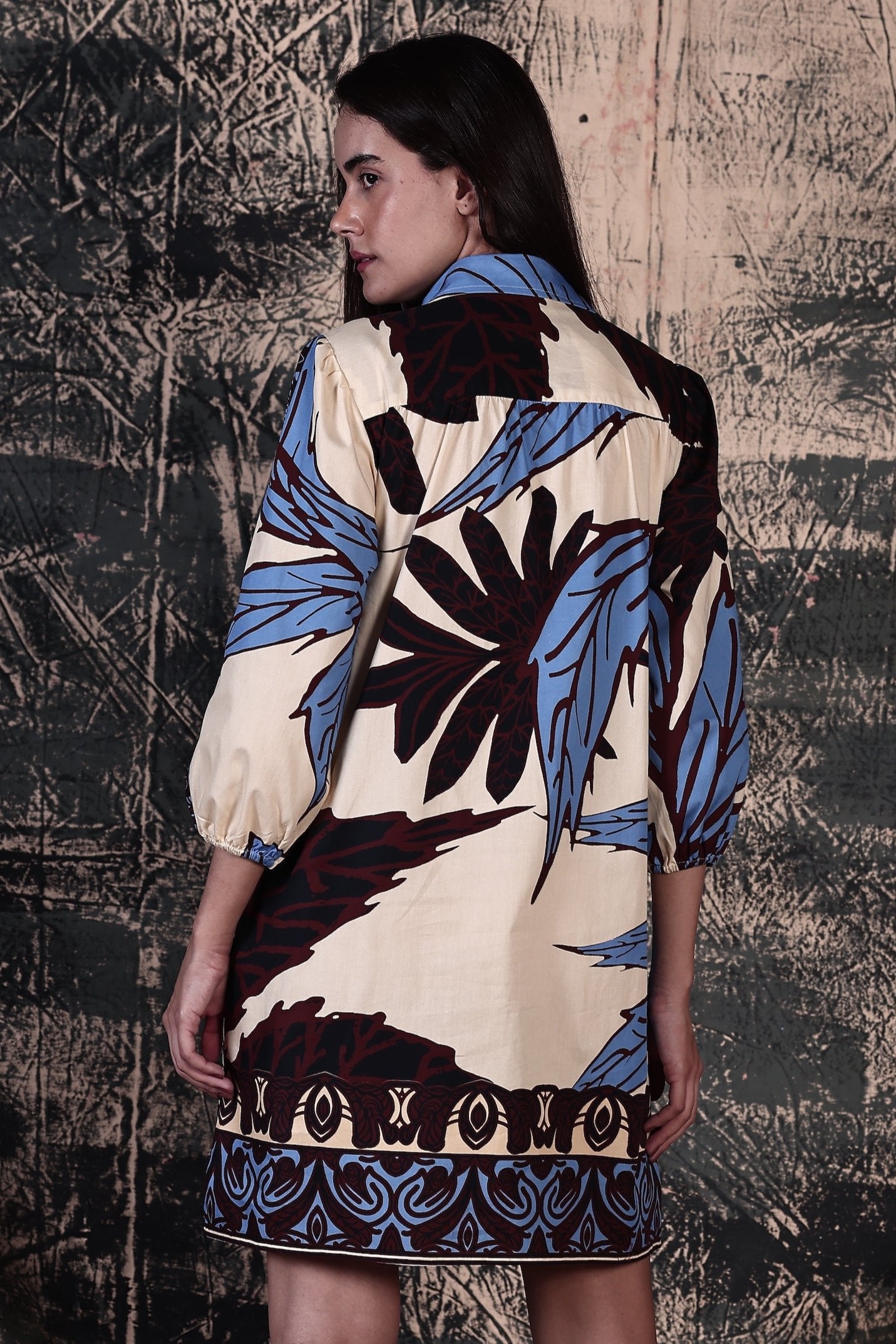 MAJESTIC LEAVES AVA DRESS