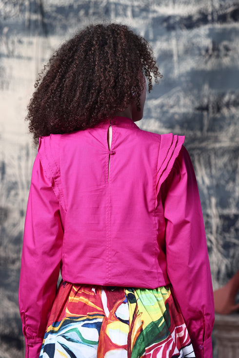 FUCHSIA SHYLA TOP