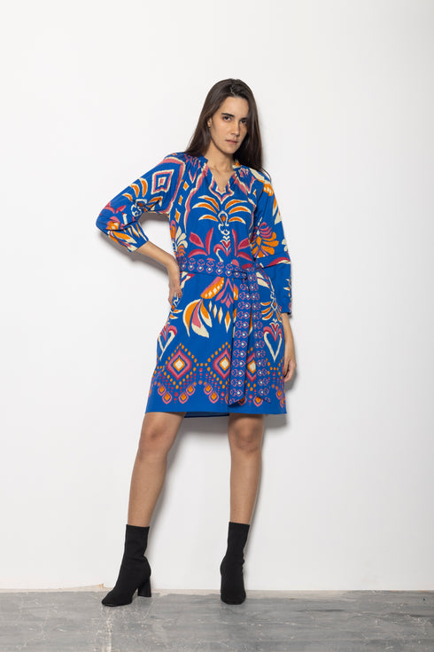 COBALT IKAT GIA DRESS