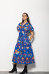 COBALT IKAT DELLA DRESS