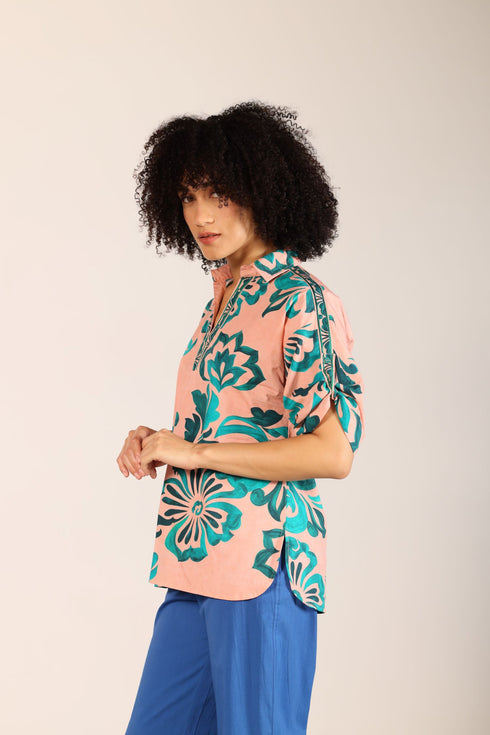 EMERALD BLUSH GISELLE TOP