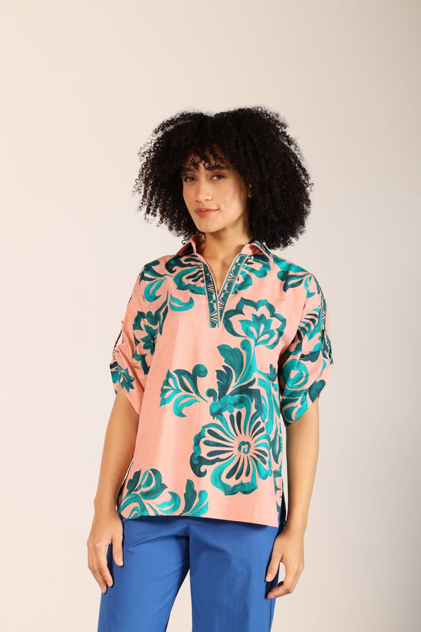 EMERALD BLUSH GISELLE TOP