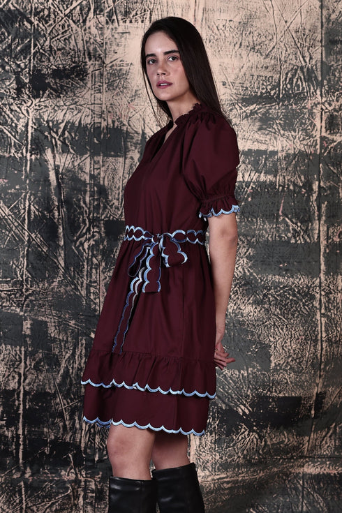 CHOCOLATE ATHENA DRESS