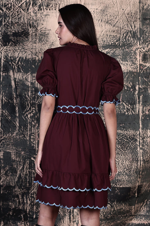 CHOCOLATE ATHENA DRESS