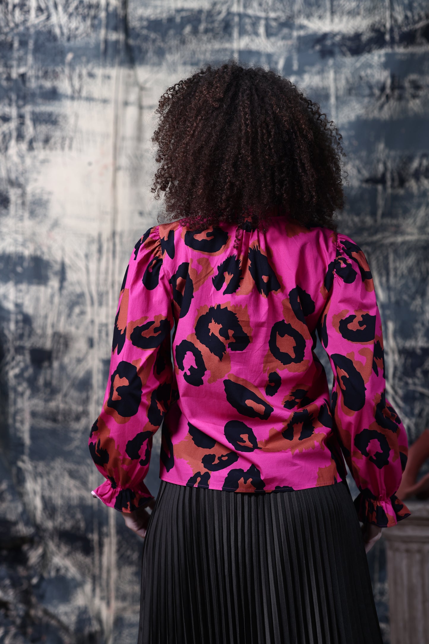 PINK LEOPARD ASHLEY TOP