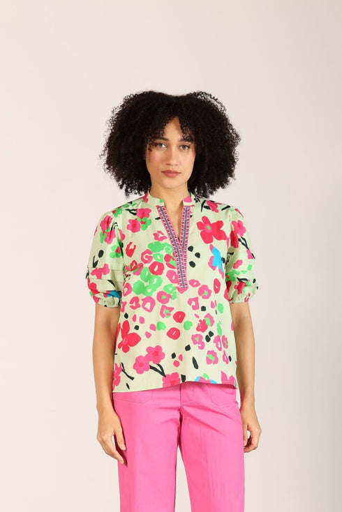 PINK TROPICS RAYA TOP