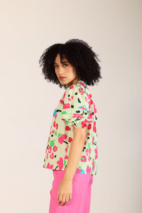 PINK TROPICS RAYA TOP