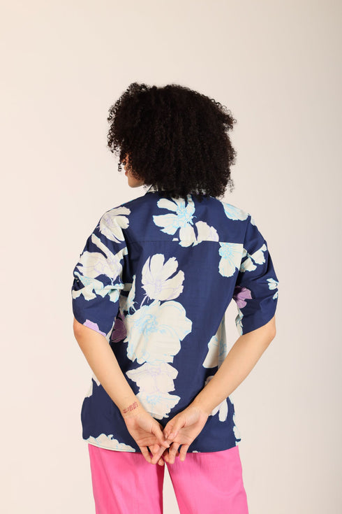 INK FLORALS GISELLE TOP