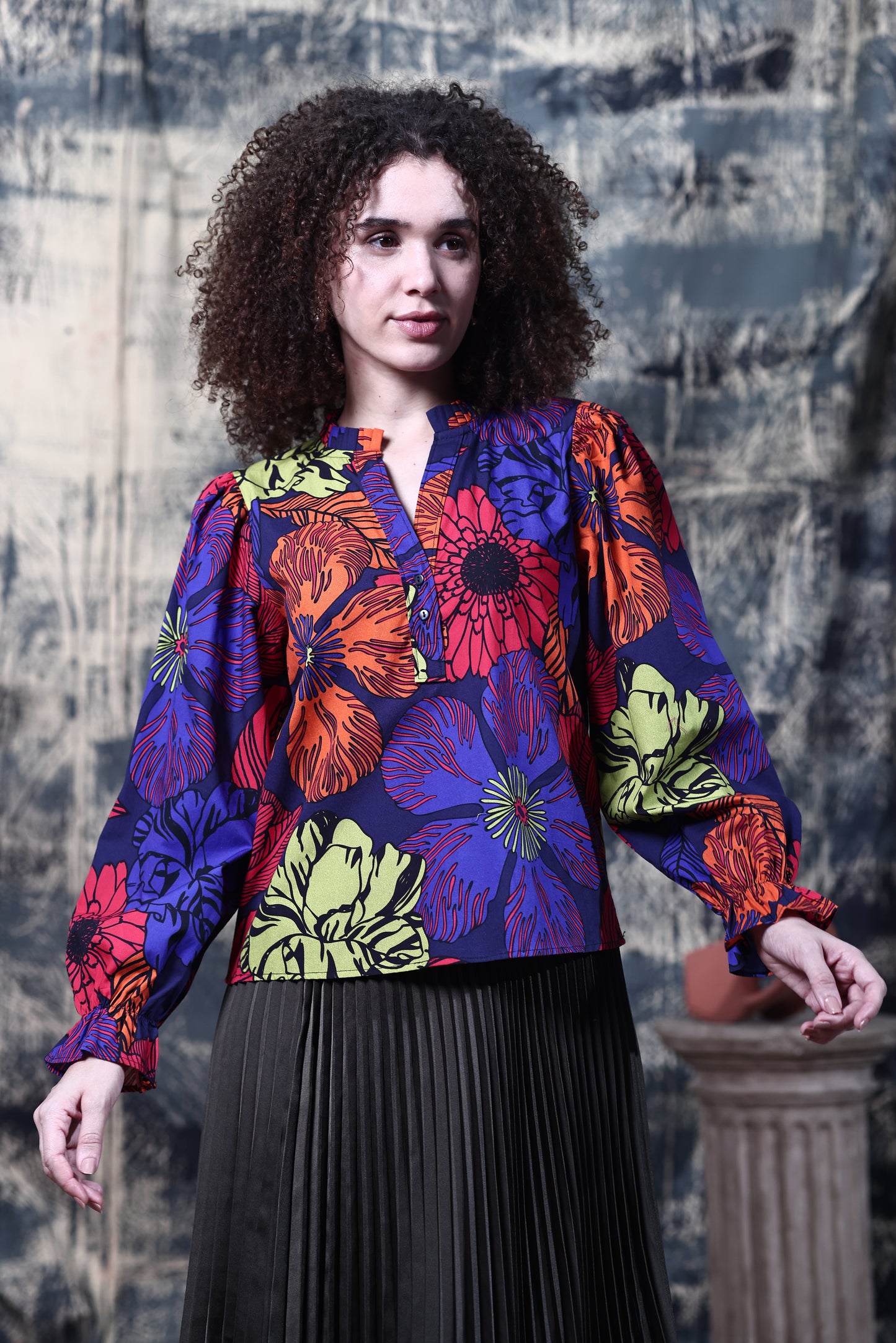 MIDNIGHT GARDEN ASHLEY TOP