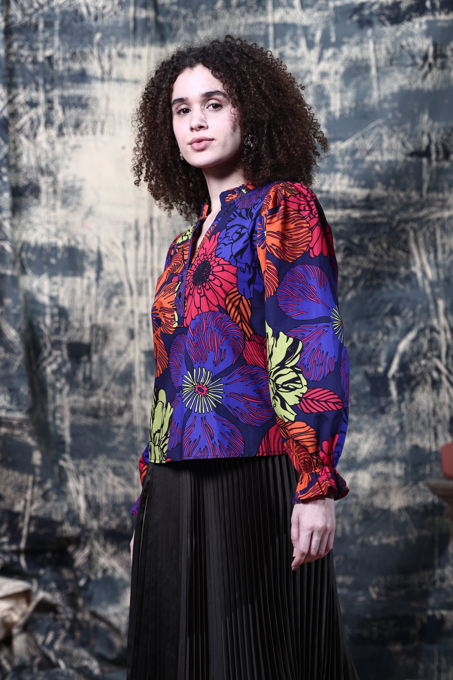 MIDNIGHT GARDEN ASHLEY TOP