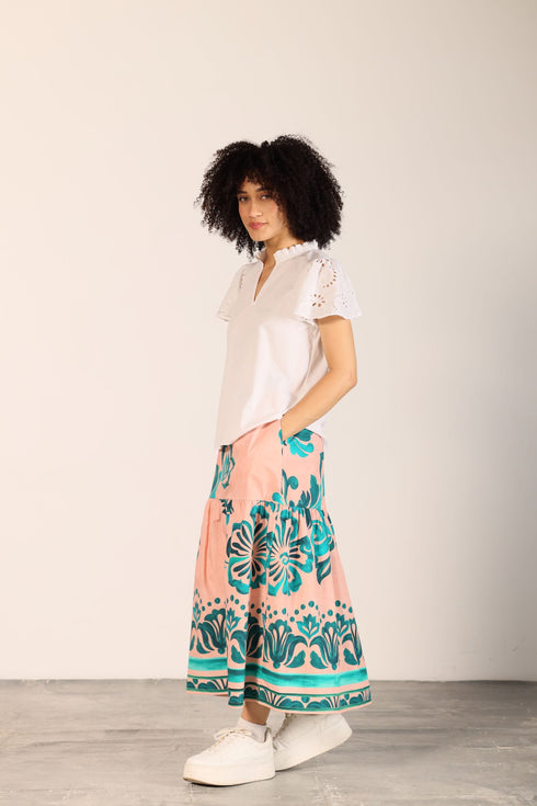 EMERALD BLUSH ADA SKIRT