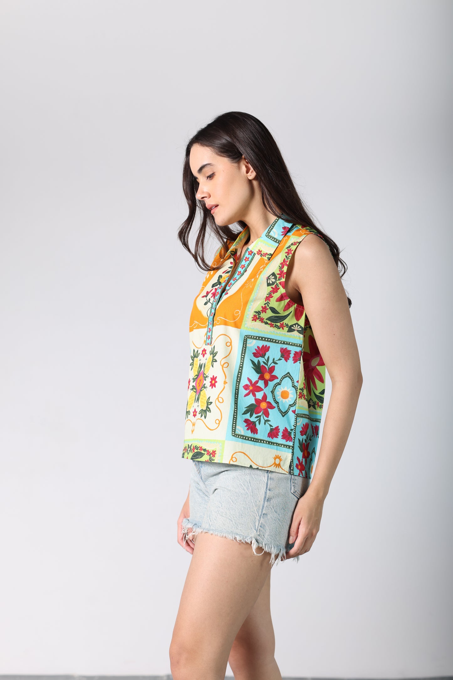 PATCHWORK SKY TOP