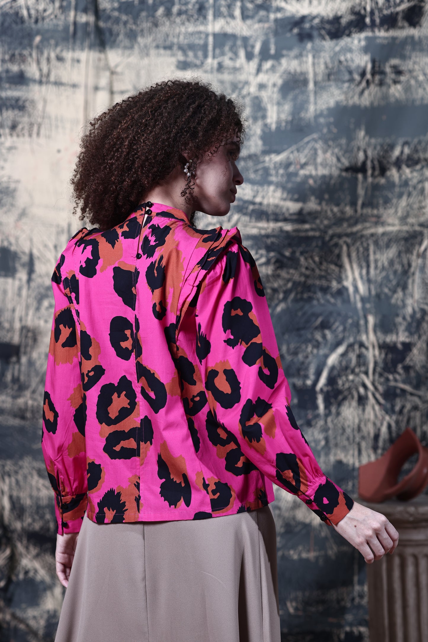 PINK LEOPARD MILA TOP