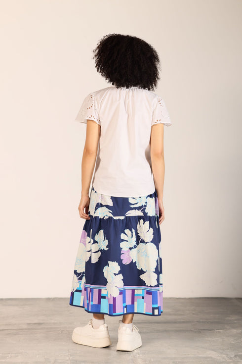INK FLORALS ADA SKIRT