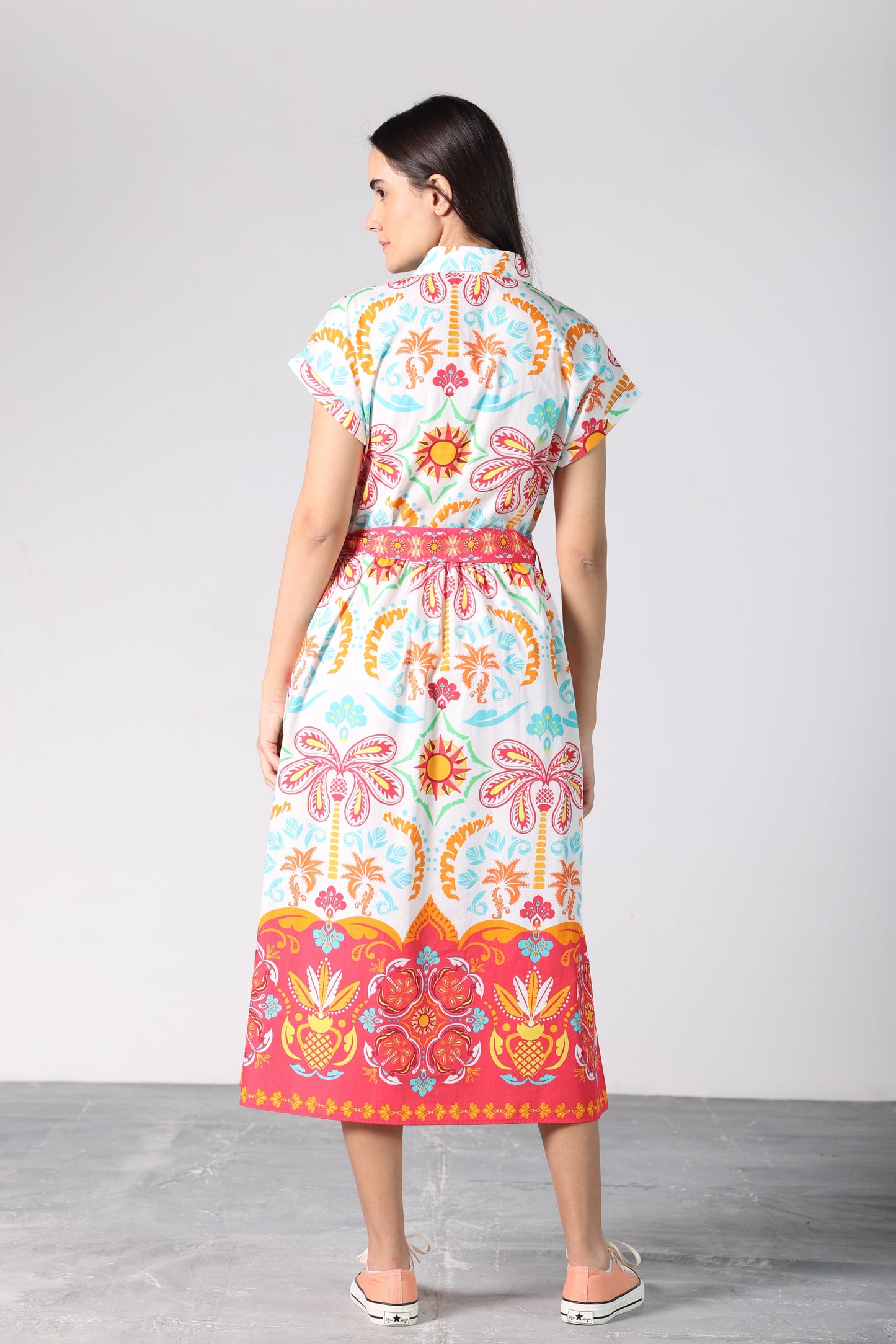 GEO PALMS RYLIE DRESS