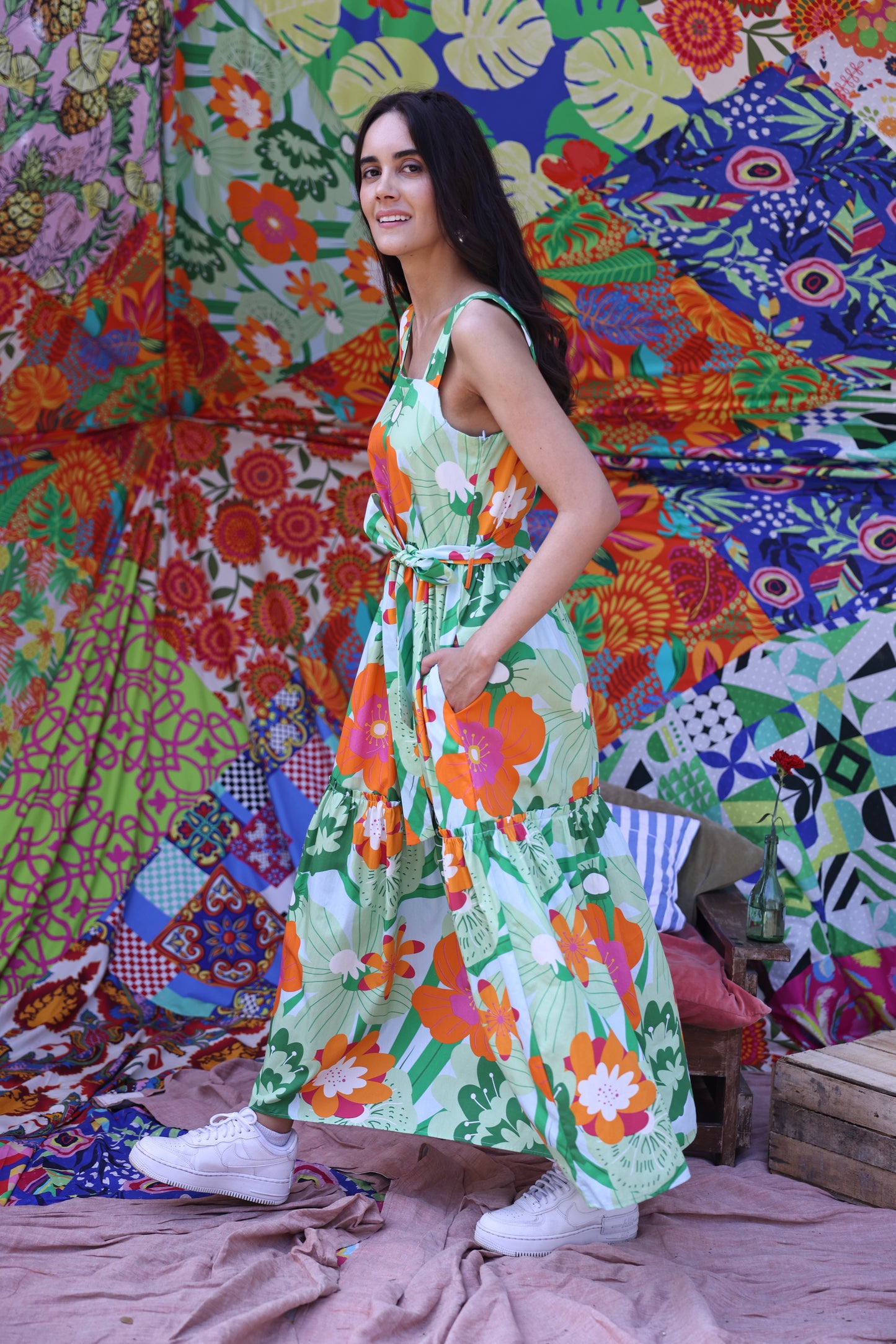 FLORAL POPS ANDI Dress