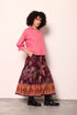 WINE FLORA ADA SKIRT