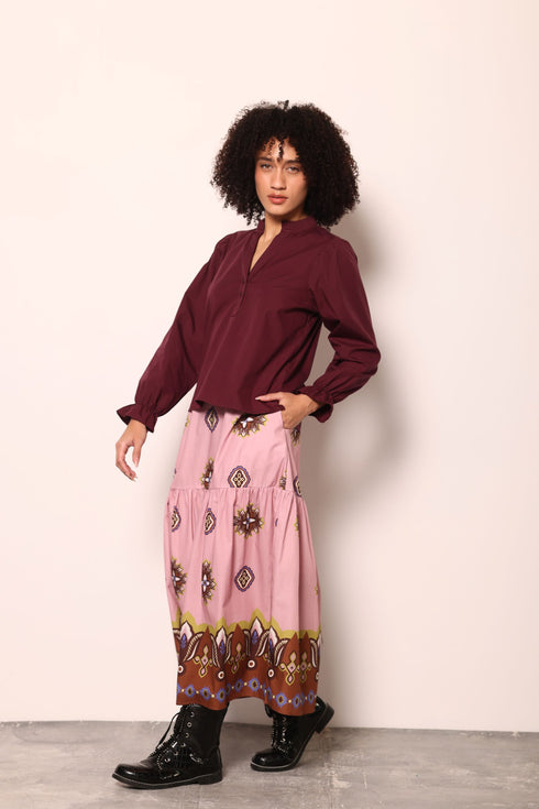 FLORAL MOTIFS ADA SKIRT